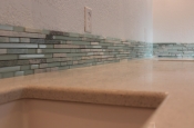 Glass and marble with porcelain master bathroom in Windsor