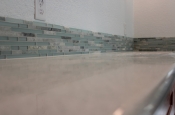 Glass and marble with porcelain master bathroom in Windsor