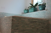 Glass and marble with porcelain master bathroom in Windsor