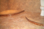 Curbs ready for glass block walls in Fort Collins