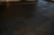 Porcelain slate basketweave floor in Ft. Collins