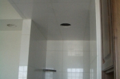Whte Thassos Marble master bathroom tile remodel