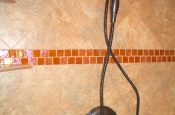 Florida Tile Taconic Slate porcelain master bathroom shower in Fort Collins