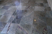 18 x 18 marble tile floor installation