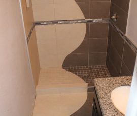 Custom wave shower