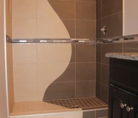 Custom wave design in shower