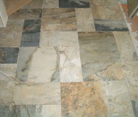 Porcelain floor tile