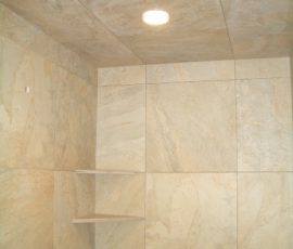 Shower tile completed