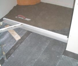 Whte Thassos Marble master bathroom tile remodel