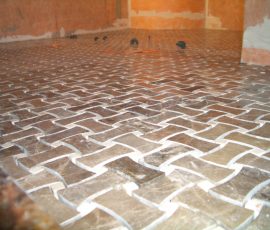 Whte Thassos Marble master bathroom tile remodel