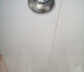 Whte Thassos Marble master bathroom tile remodel