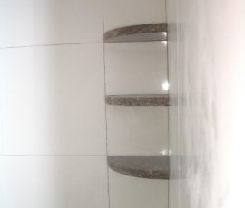 Whte Thassos Marble master bathroom tile remodel