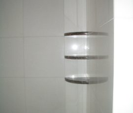 Whte Thassos Marble master bathroom tile remodel