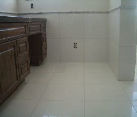 Whte Thassos Marble master bathroom tile remodel