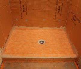 Schluter Kerdi-board and Kerdi shower waterproofing